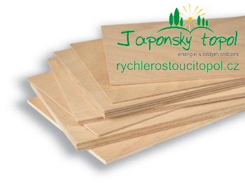 Truhlářská překližka - japonský topol